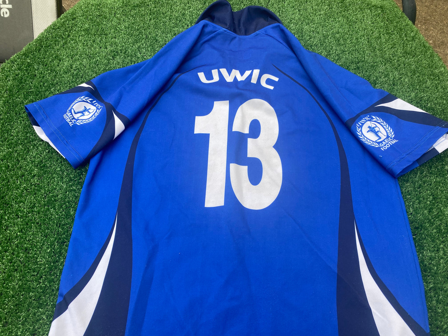 UWIC Cardiff Wales GAA Gaelic Football Hurling Large Mans Vintage no13 Jersey