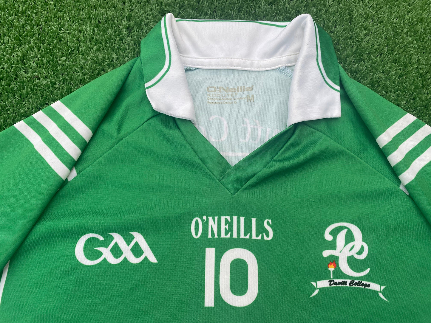 Davitt College Connacht Ireland GAA Gaelic Football Hurling Medium Mans Match Worn No10 Jersey
