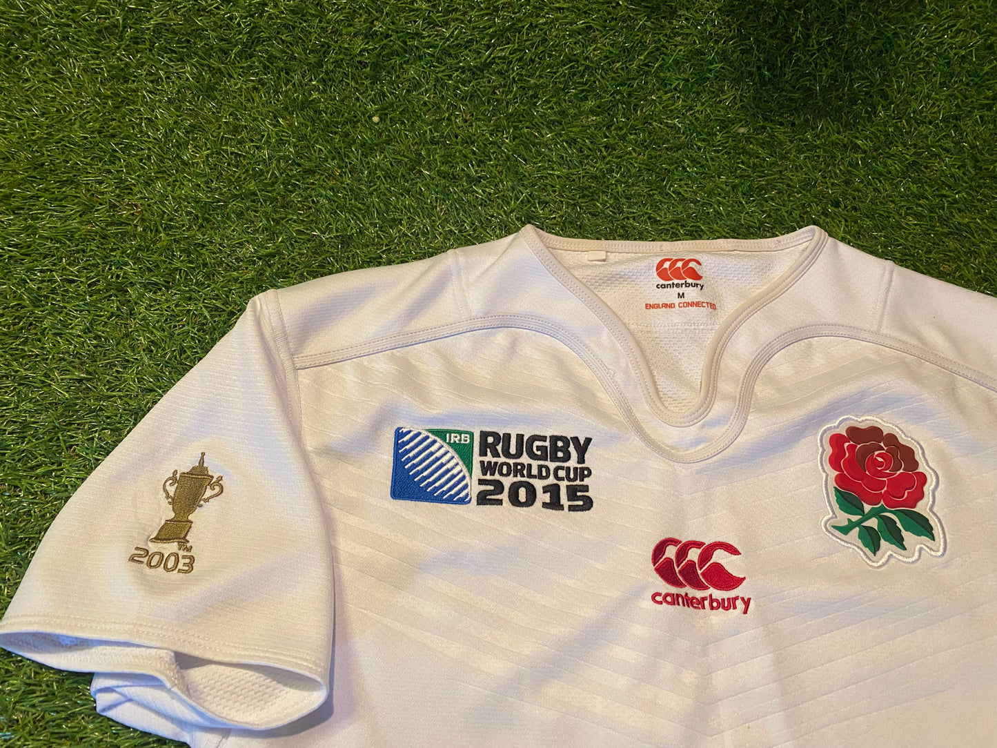 England English Rugby Union Football Medium Mans CCC World Cup 2015 Home Jersey