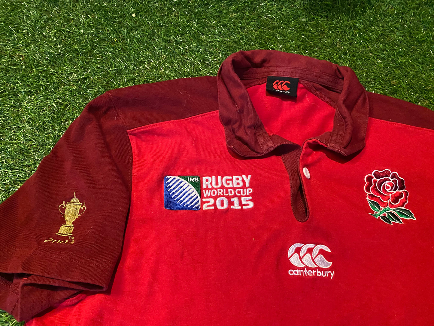 England English Rugby Union Football Medium Mans CCC World Cup 2015 Away Jersey