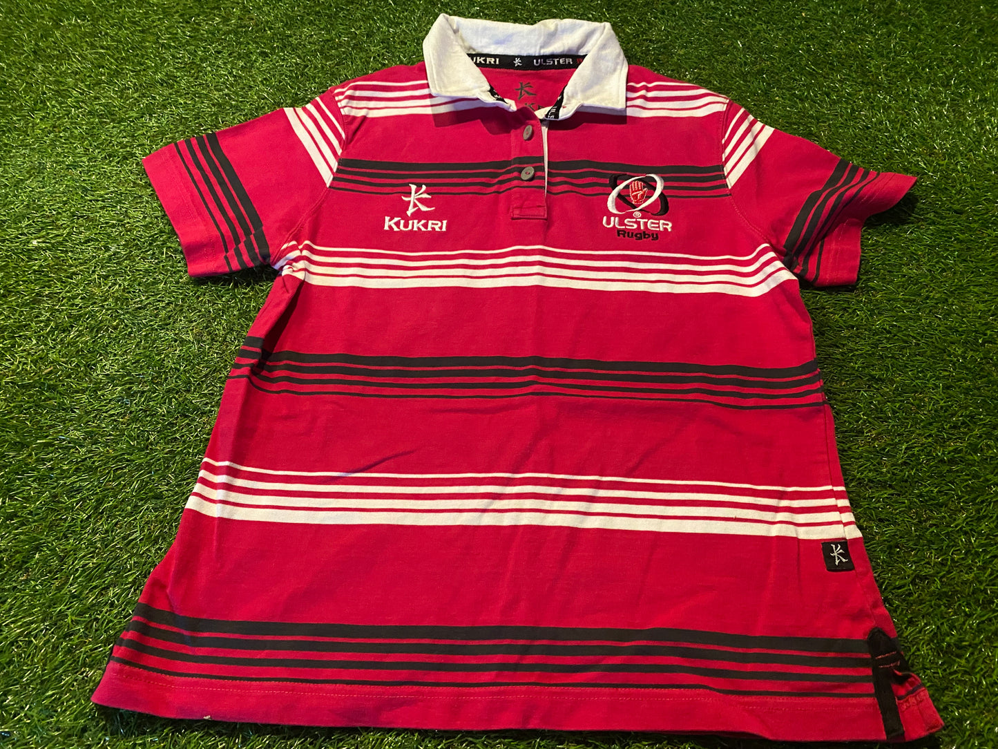 Ulster Northern Irish Rugby Union Football Womans Size 14 Kukri Made Polo Jersey