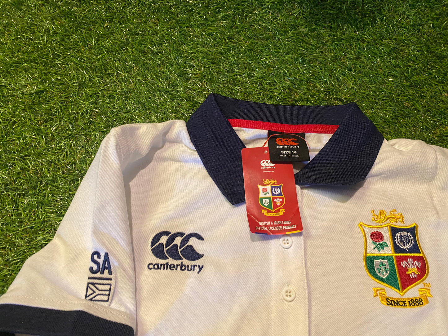 British Lions Rugby Union Football NEW BNWT SA Tour CCC Womans Size 14 Polo Style Top