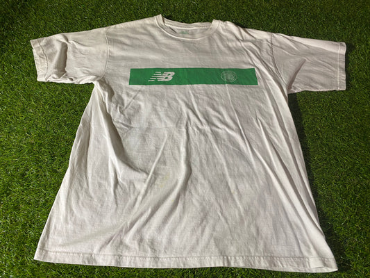Celtic FC Scotland Soccer Football Medium Mans New Balance Made Cotton T Shirt Top