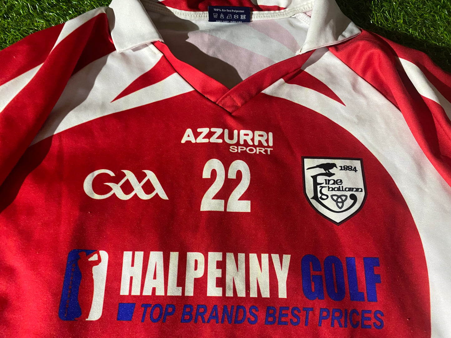 Fingallians Dublin Ireland GAA Gaelic Football Hurling Medium Mans Match Worn no22 Jersey