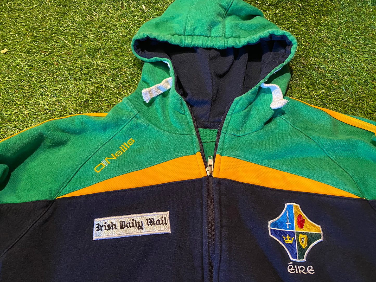 Four 4 Province Eire Irish Ireland GAA Gaelic Football Small Mans Heavy Hoody Hooded Top