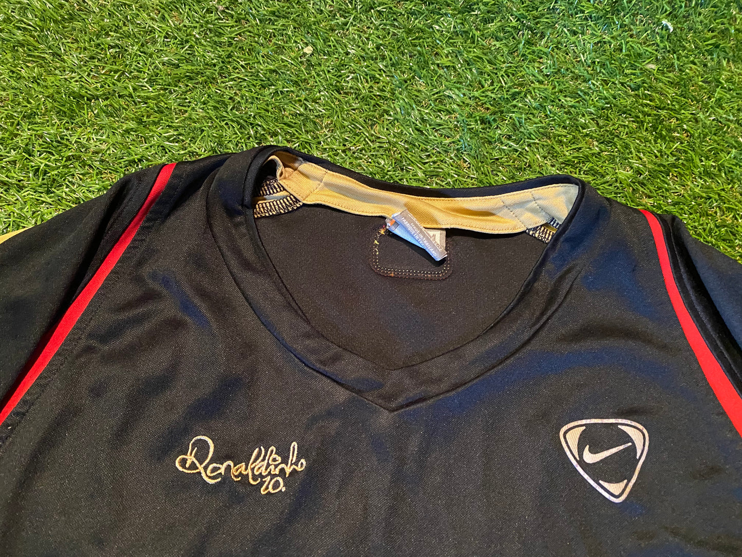 Ronaldinho Brasil Brazil Soccer Football Medium Mans Rare Vintage Nike Leisure Jersey