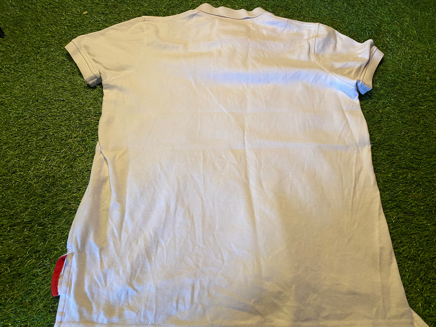 Manchester United England Soccer Football Large Mans Official MUFC Polo Jersey