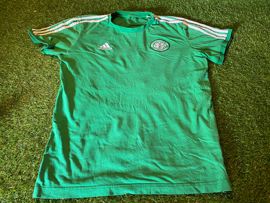 Celtic FC Scotland Soccer Football Medium mans Adidas Made Cotton T Shirt Top