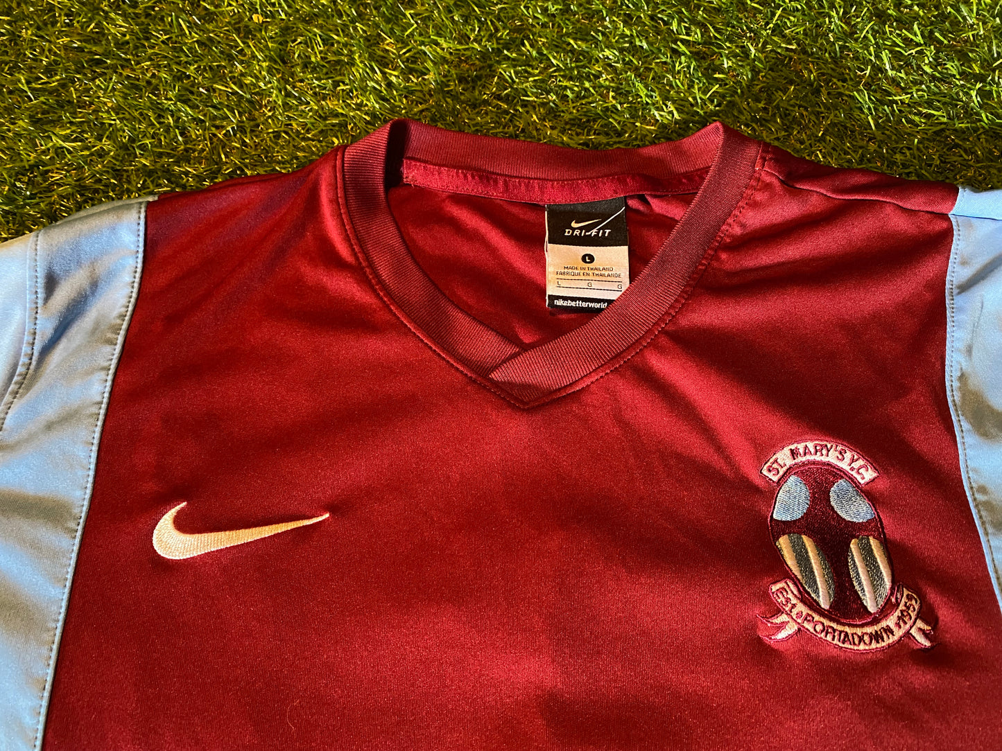 St Marys Portadown Football Mid Ulster Football Large Mans Nike Match worn no16 Jersey