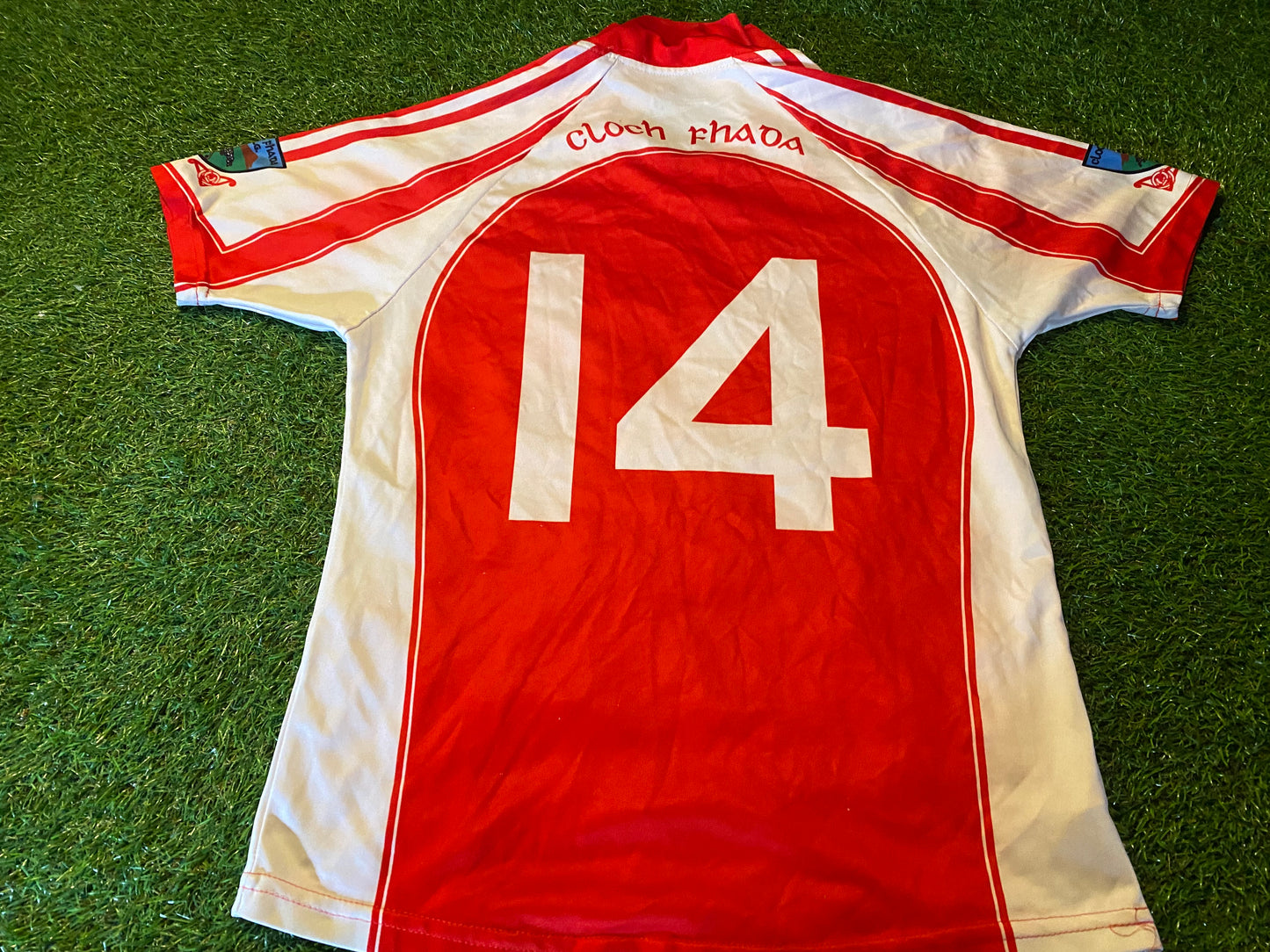 Longstone Cloch Fhada Newry Co Down GAA Football Small Mans Match Worn no14 Tight Fit Top