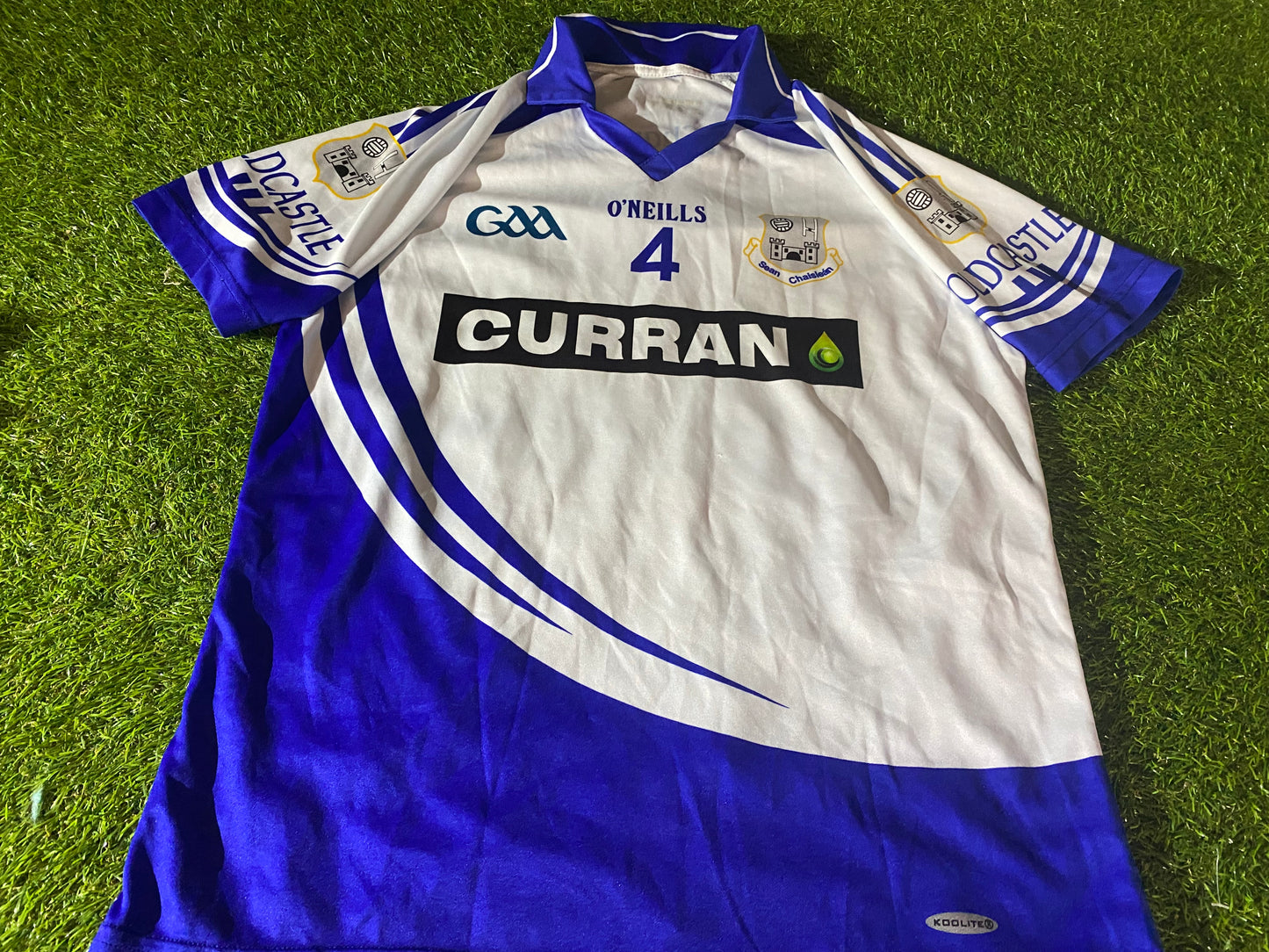 Oldcastle Co Meath Ireland GAA Gaelic Football Large Mans Tight Fit Match Worn no4 Jersey