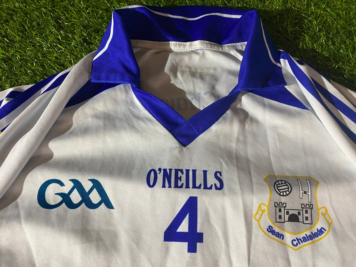 Oldcastle Co Meath Ireland GAA Gaelic Football Large Mans Tight Fit Match Worn no4 Jersey