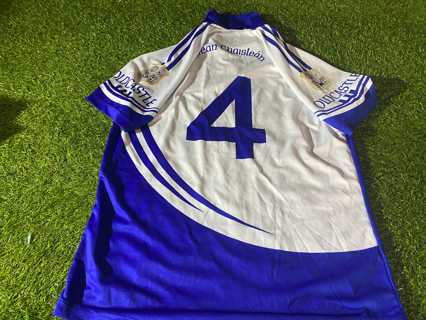 Oldcastle Co Meath Ireland GAA Gaelic Football Large Mans Tight Fit Match Worn no4 Jersey
