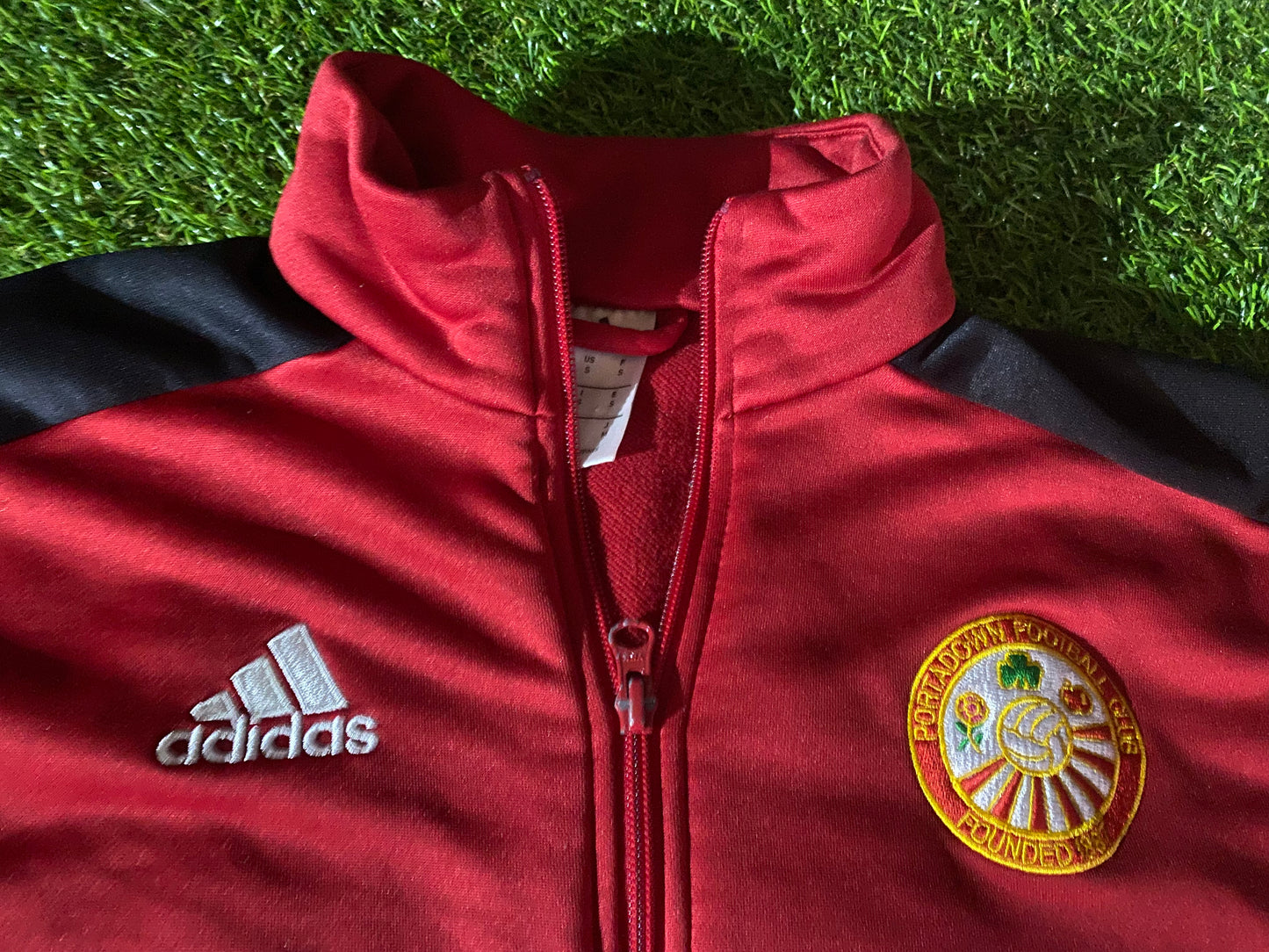 Portadown FC Northern Ireland Football Small Mans Adidas Made Zip up Jacket