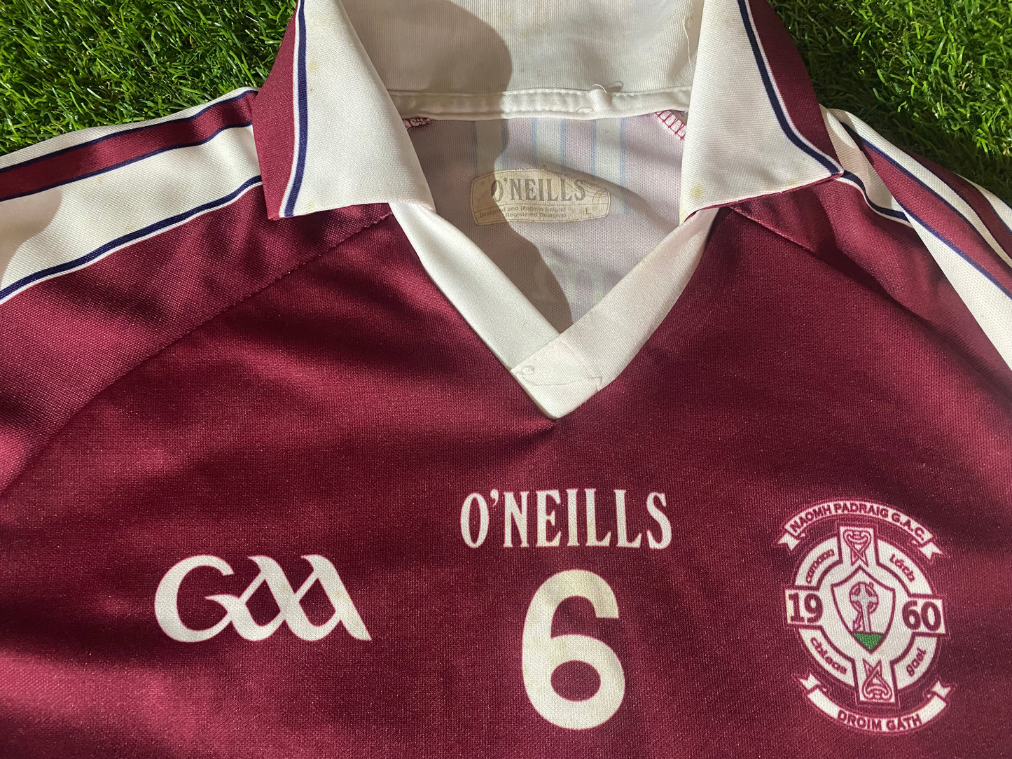 Drumgath Newry Co Down Irish Ireland GAA Gaelic Football Large Mans Vintage no6 Jersey
