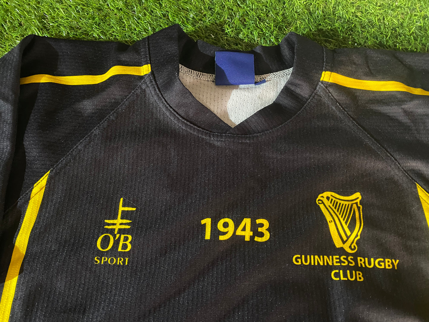 Guinness Eire Irish Ireland Leinster Rugby Union Large Mans Match Worn no17 Jersey