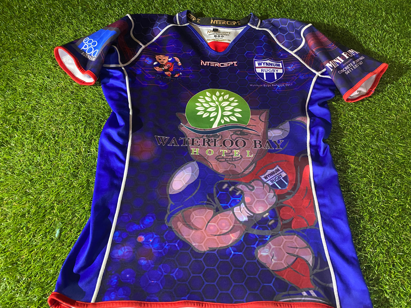Wynnum Bugs Queensland Australia Rugby Union Large Mans Tight Fit Jersey