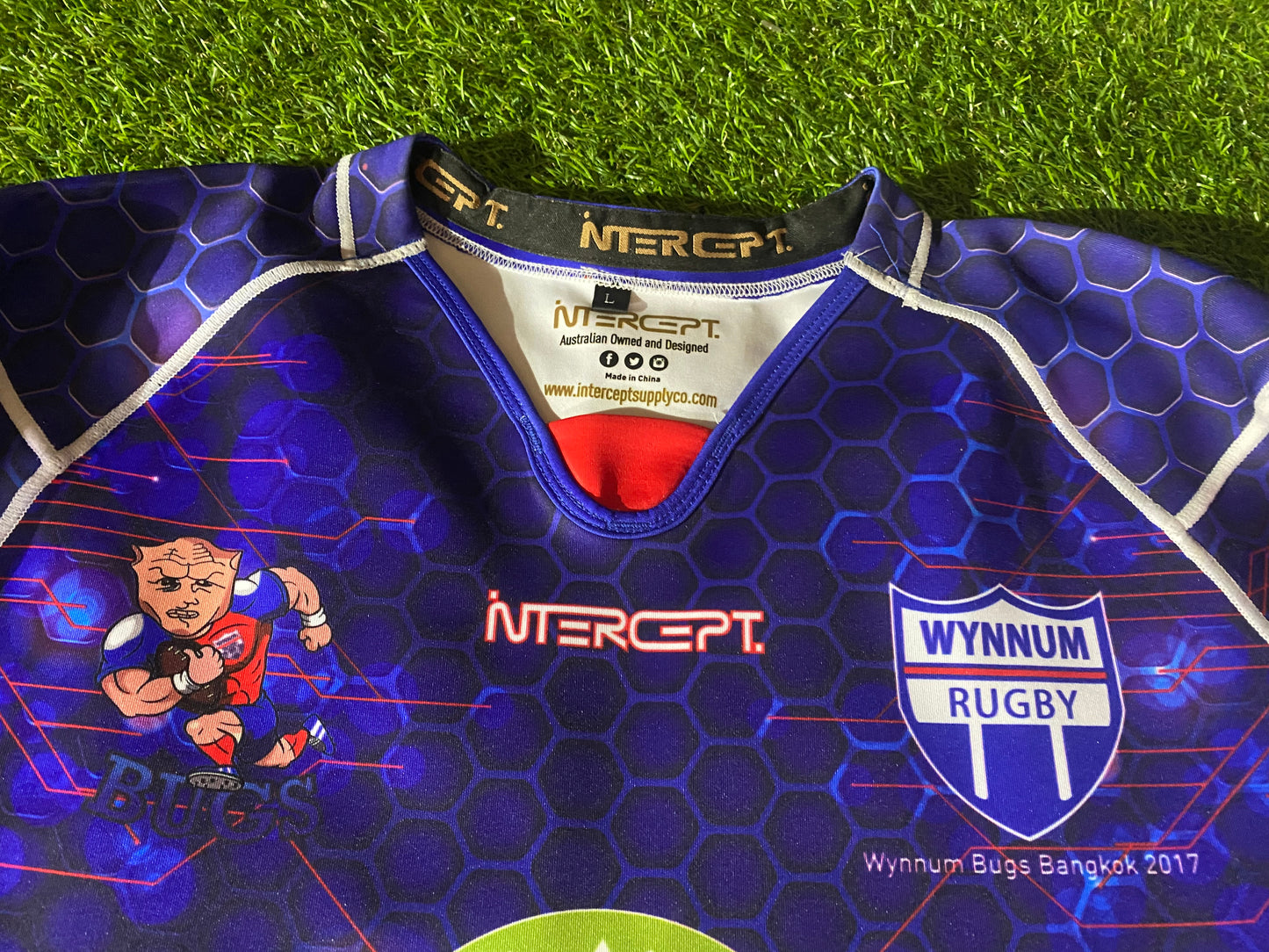 Wynnum Bugs Queensland Australia Rugby Union Large Mans Tight Fit Jersey
