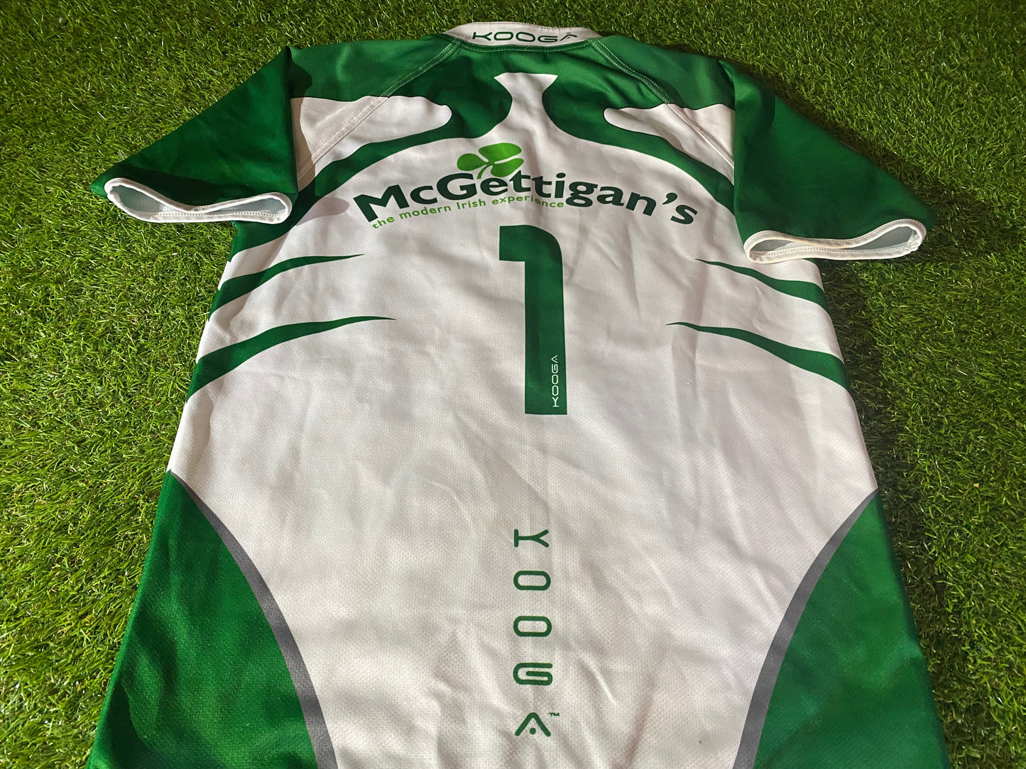 McGettigan Eire Ireland Irish Rugby Union Medium Mans no1 Jersey