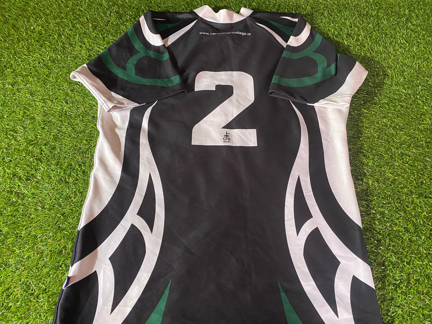Newbridge College 2009 Tour Eire Irish Ireland Rugby Union Large Mans Match Worn no2 Jersey