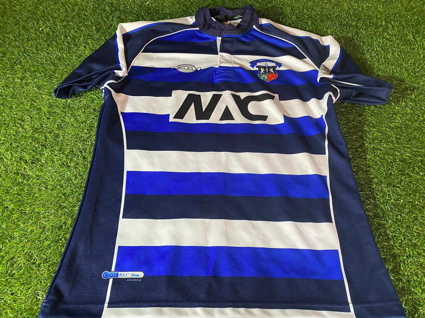 Old Crescent RFC Limerick Irish Ireland Eire Rugby Union Large Mans Jersey
