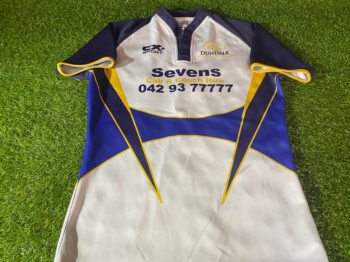 Dundalk Institute Ireland Eire Irish Rugby Union XL Extra Large Mans Pro Fit Stretch Jersey