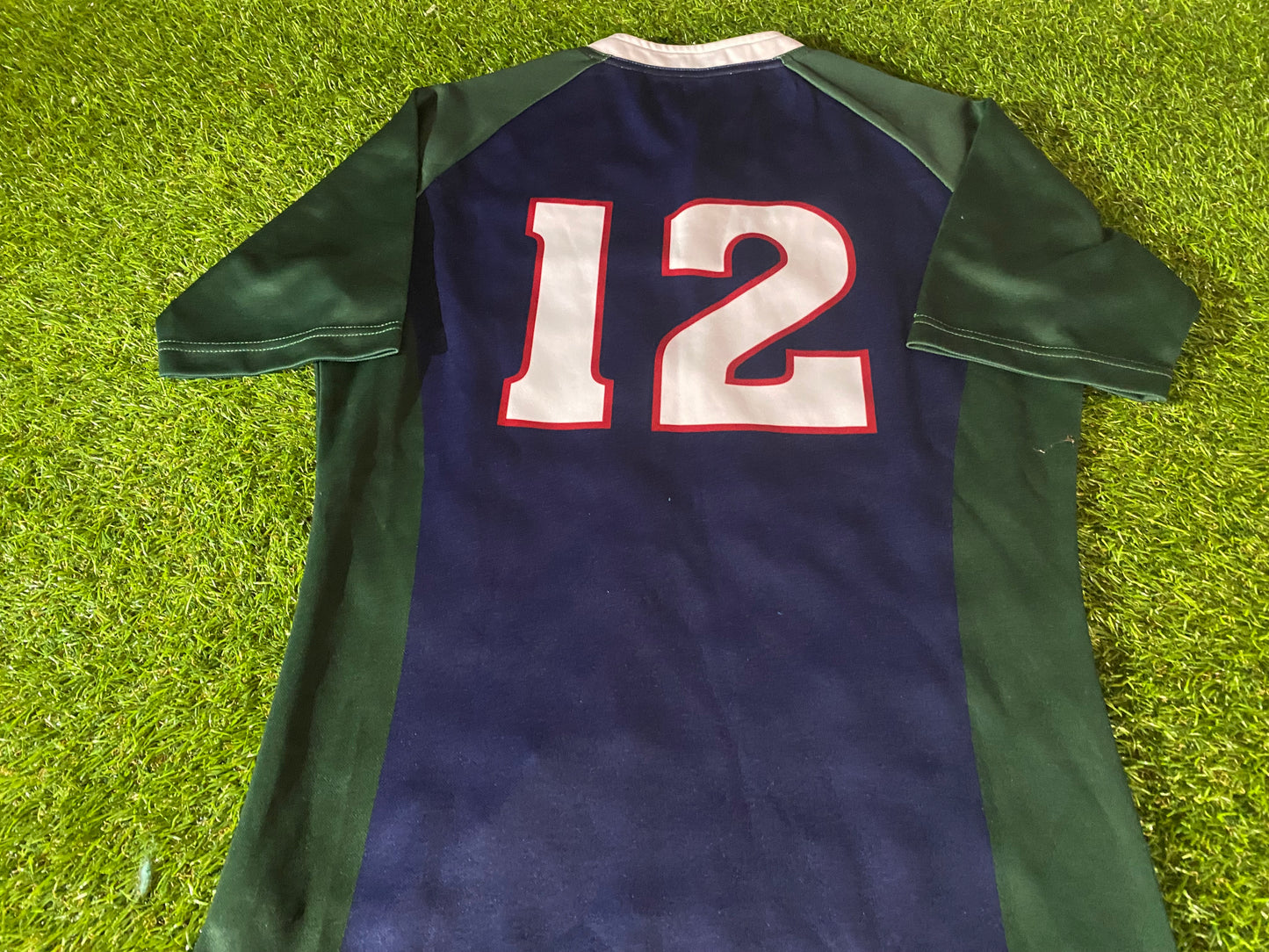 AIB RFC Eire Irish Ireland Bank Rugby Union Large Mans Match Worn no12 Jersey