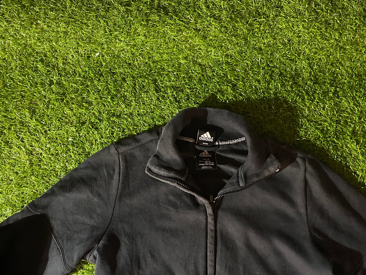 New Zealand All Blacks Rugby Union Football Females Womans Size 16 Adidas Zip Up Jacket
