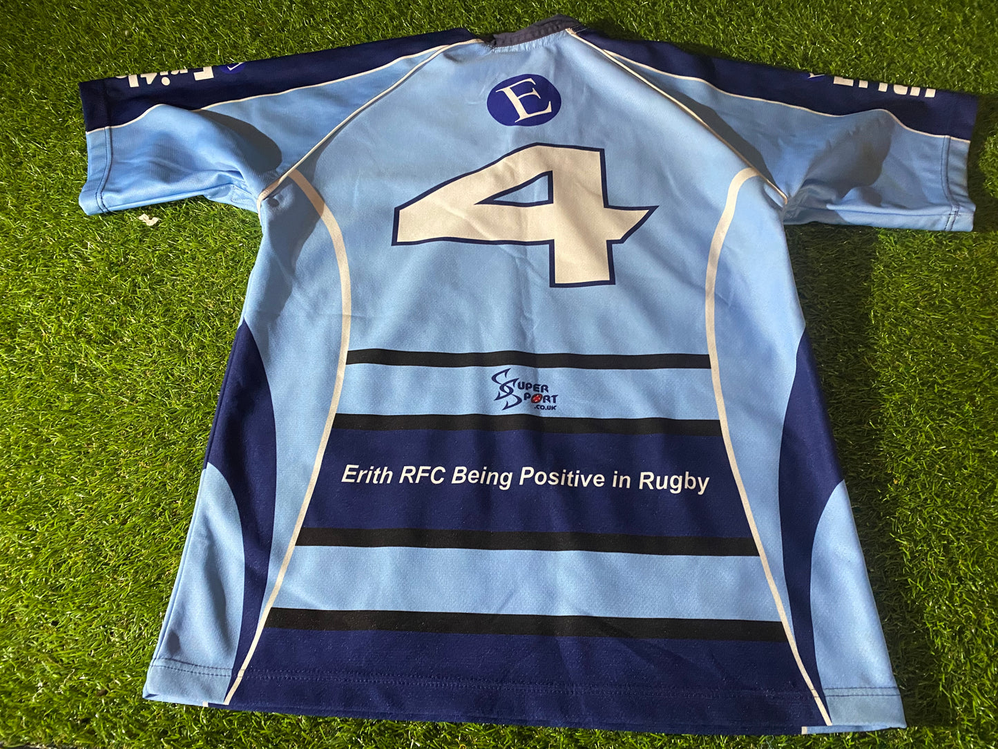 Erith RFC England English Rugby Union Medium Mans Match Worn no4 Jersey