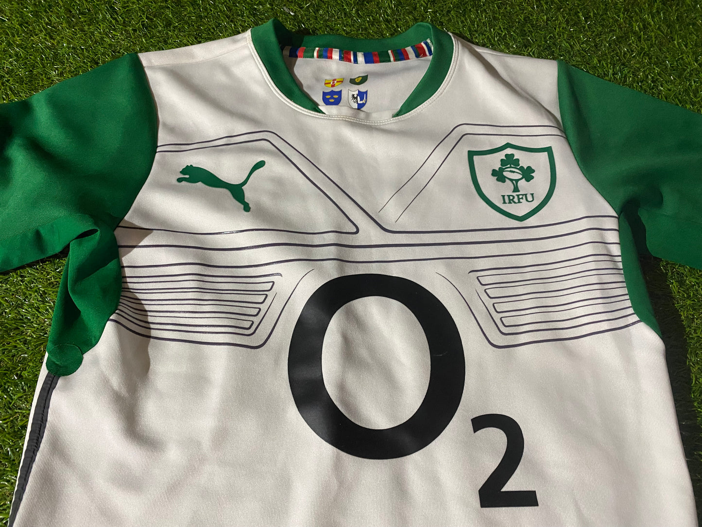 Ireland IRFU Eire Irish Rugby Union Medium Mans Puma Made Away Jersey