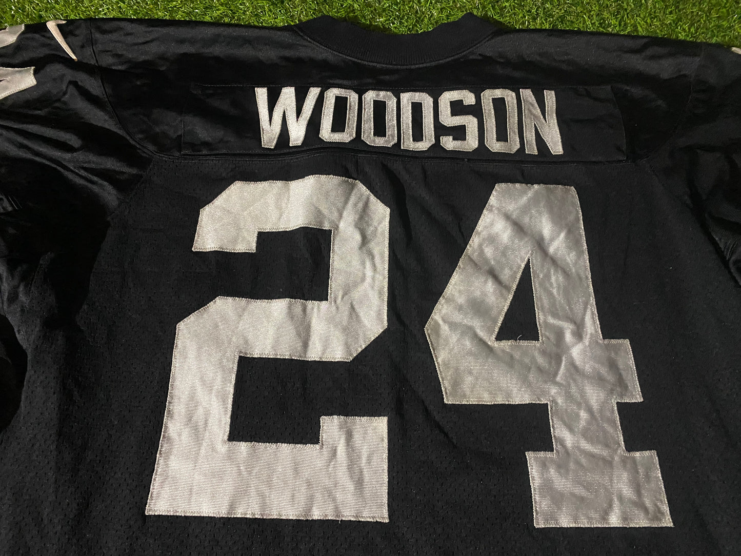 Oakland Raiders NFL American Football USA Big XXXL 3XL Mans Nike Charles Woodson no24 Jersey