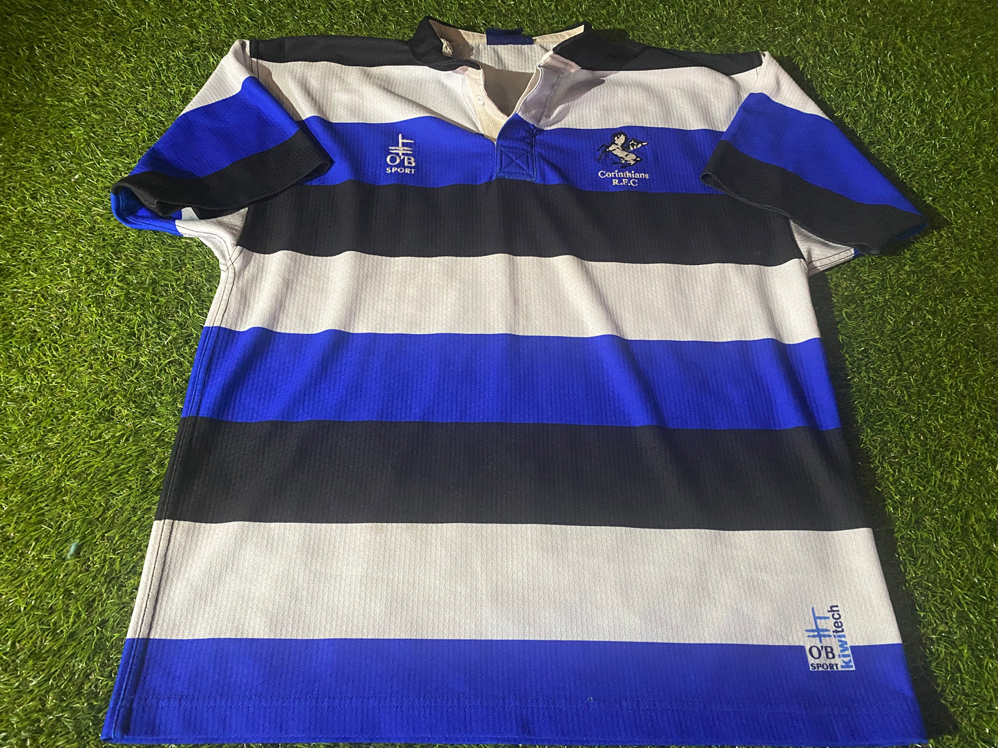 Corinthians RFC Eire Ireland Irish Rugby Union Large Mans Vintage Match Worn no0 Jersey