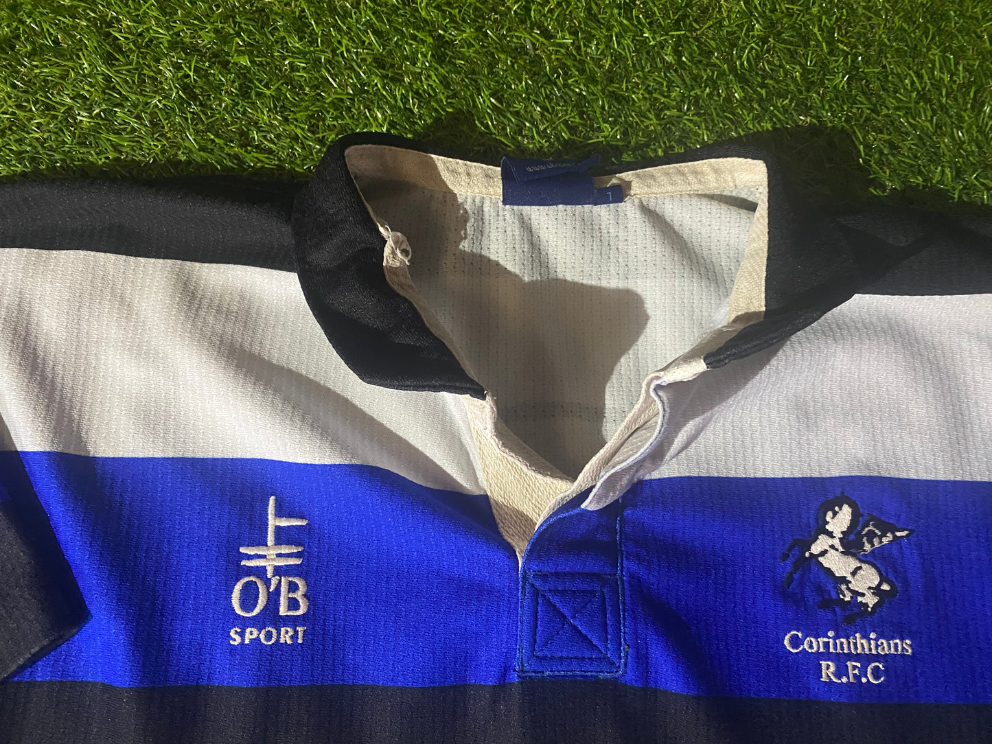 Corinthians RFC Eire Ireland Irish Rugby Union Large Mans Vintage Match Worn no0 Jersey