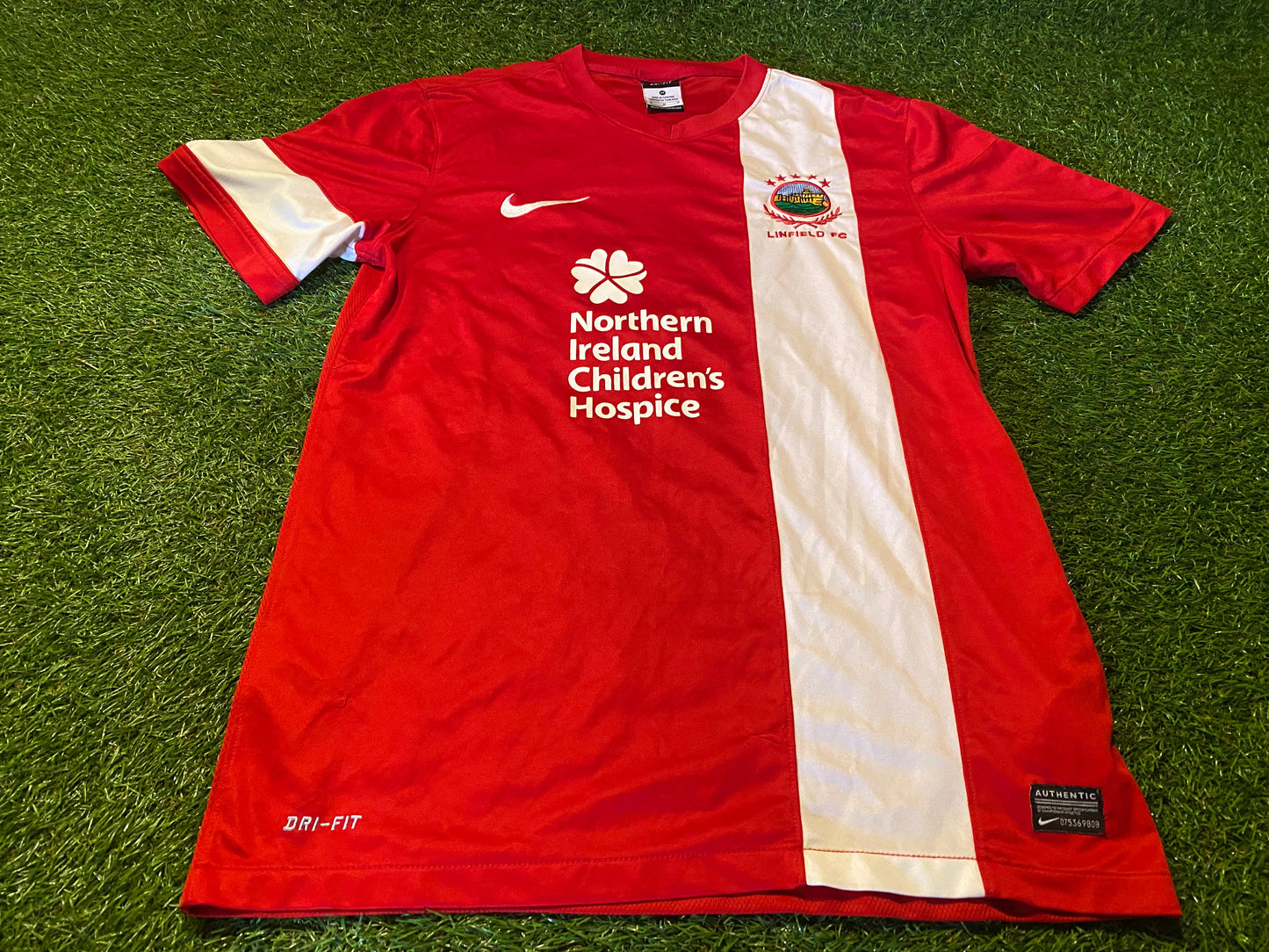 Linfield FC Northern Ireland Soccer Football Medium Mans Nike Made Away Jersey