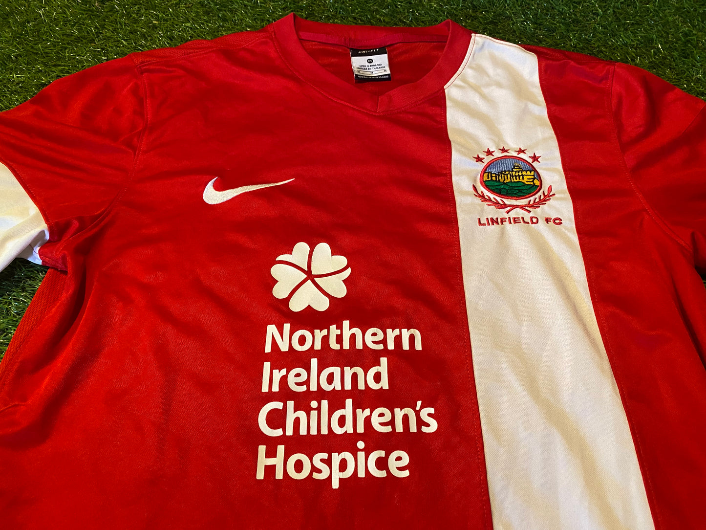 Linfield FC Northern Ireland Soccer Football Medium Mans Nike Made Away Jersey