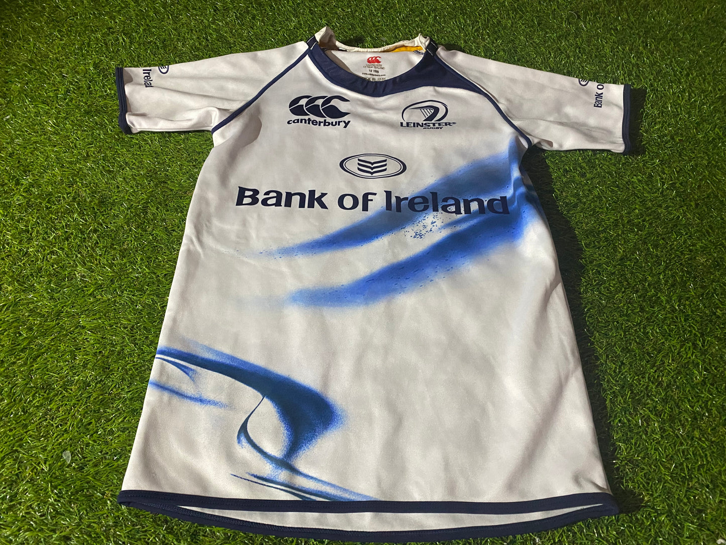 Leinster Irish Eire Ireland Rugby Union Large Boys 10-12 Year Old CCC Made Jersey