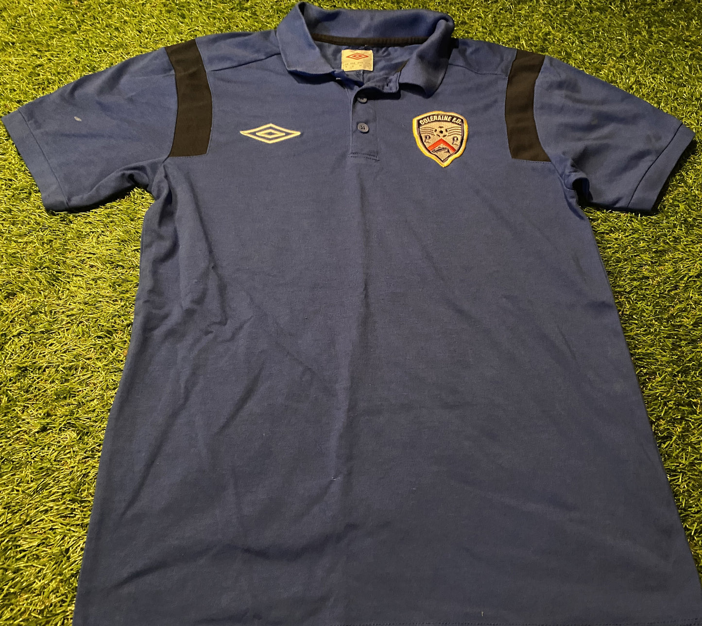 Coleraine FC Northern Ireland Football Small Mans Umbro Made Polo Training Top