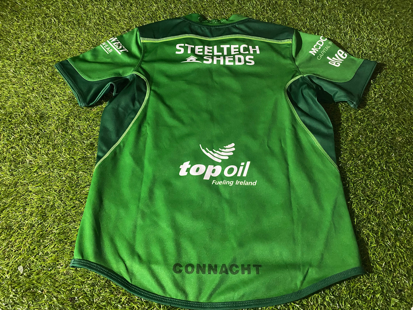 Connacht Irish Eire Ireland Rugby Union Large Boys 10-12 Year Old Home Jersey