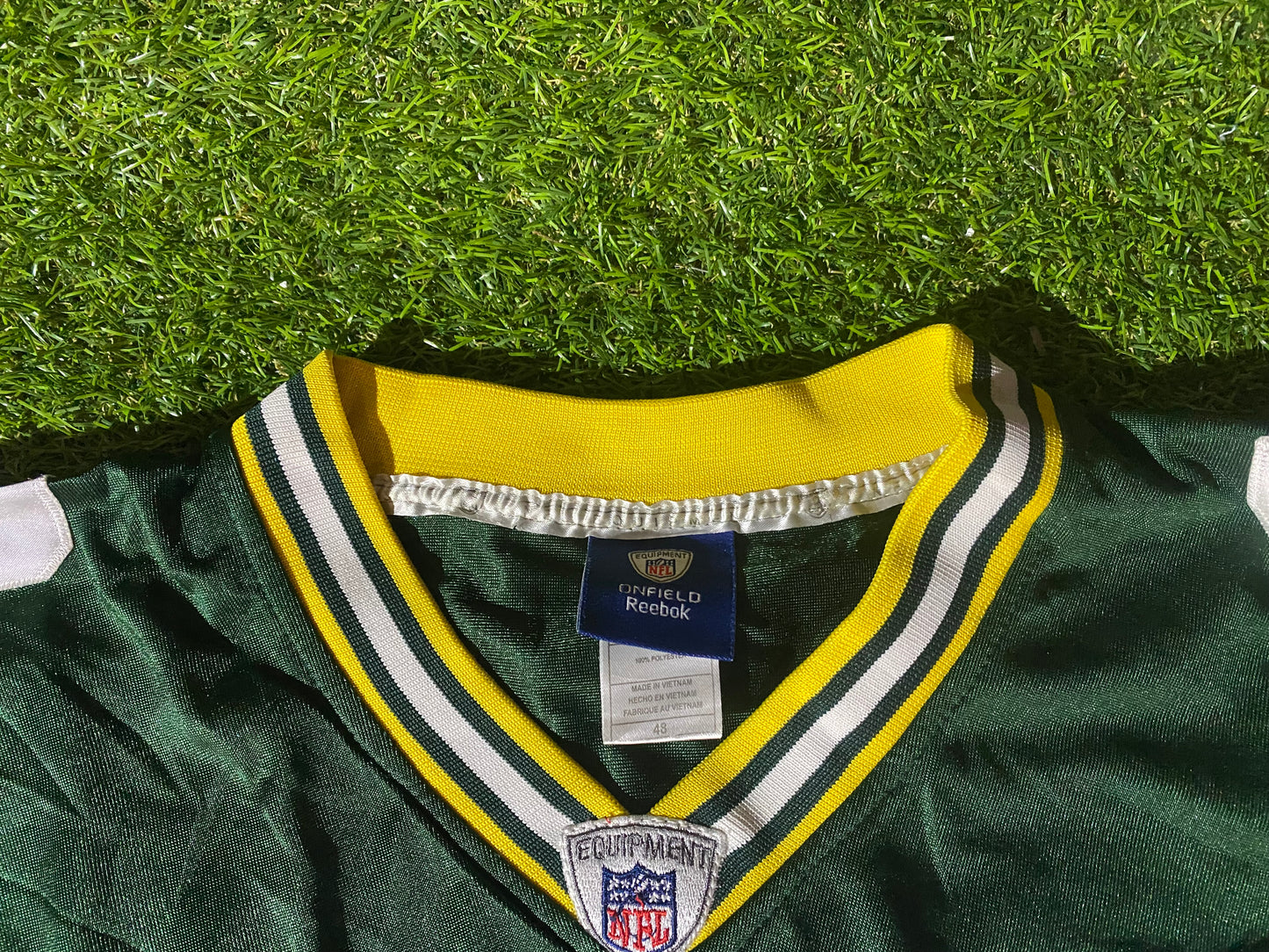 Green Bay Packers NFL American Football Rodgers no12 XL Extra Large Mans Reebok Jersey