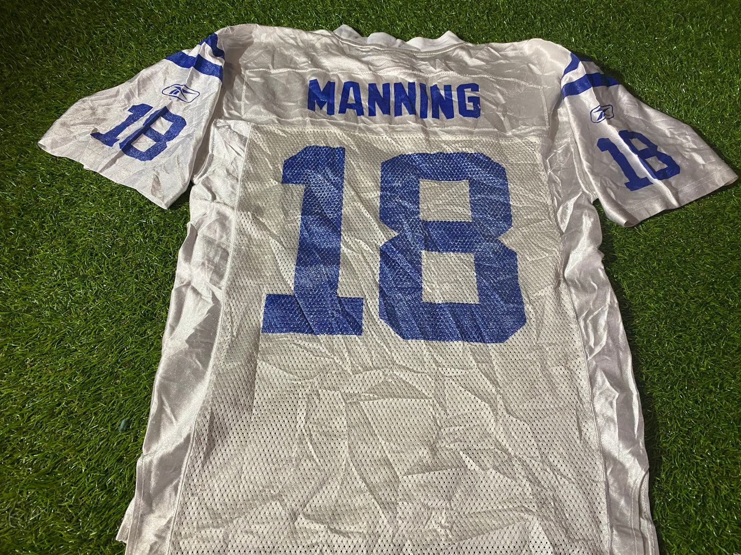 Indianapolis Colts USA NFL American Football Small Mans Manning no18 Reebok Superbowl Jersey