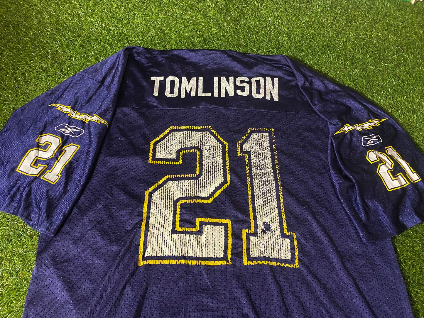 San Diego Chargers USA NFL American Football Large Mans Tomlinson no 21 Reebok Jersey