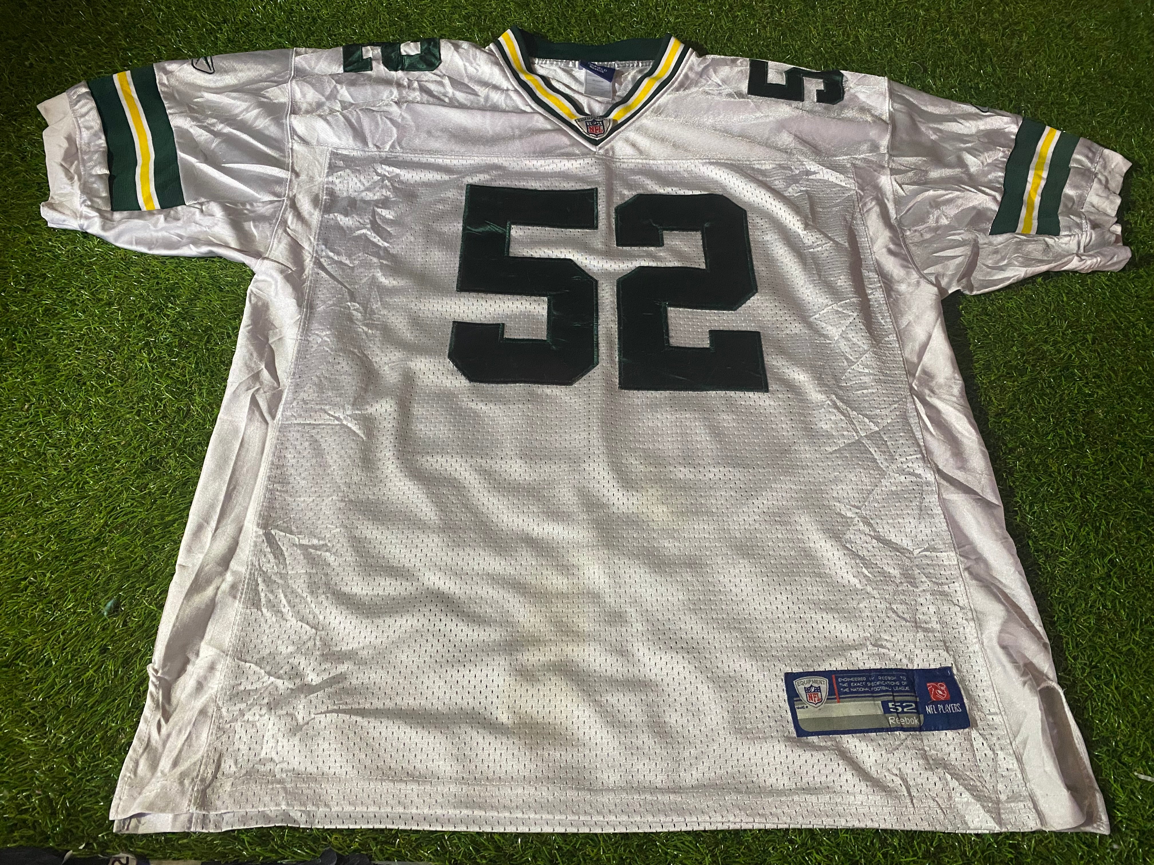 CHARLES WOODSON Green Bay Packers On Field Reebok JERSEY SZ. 52