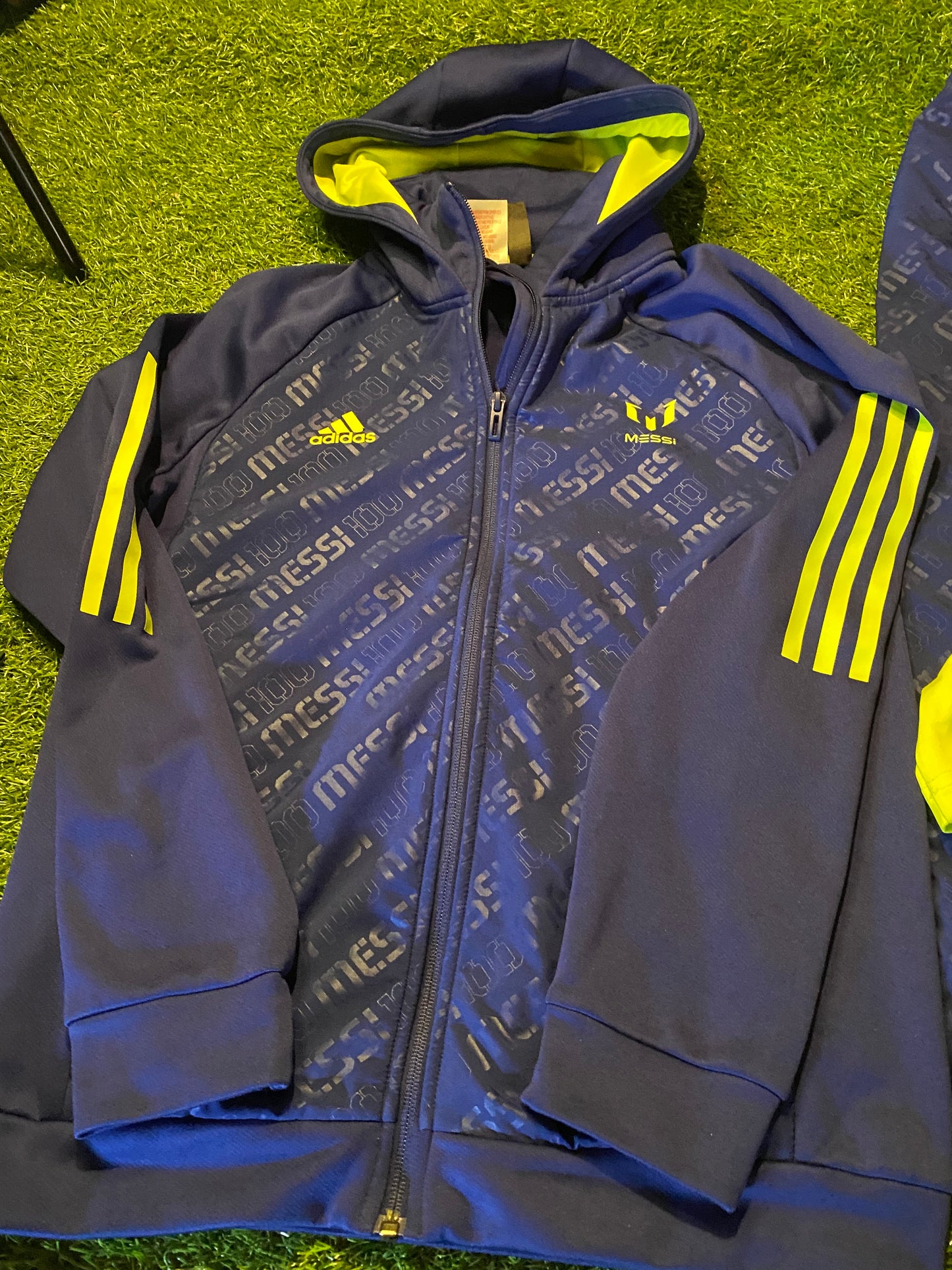 Messi Argentina Football Soccer Adidas Made XL Boys 13-14 Year Old Tracksuit & Top
