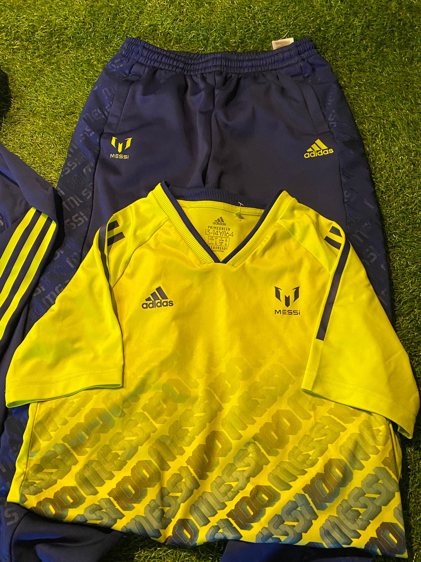 Messi Argentina Football Soccer Adidas Made XL Boys 13-14 Year Old Tracksuit & Top