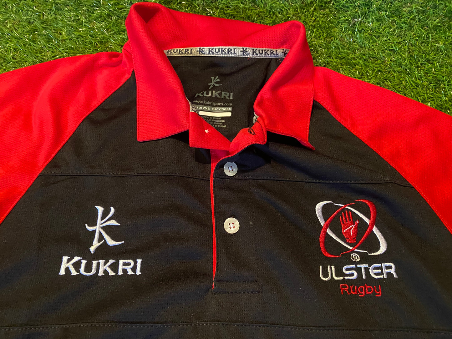 Ulster Northern Ireland Rugby Union Youths 13-14 Year Old Kukri Made Polo Jersey