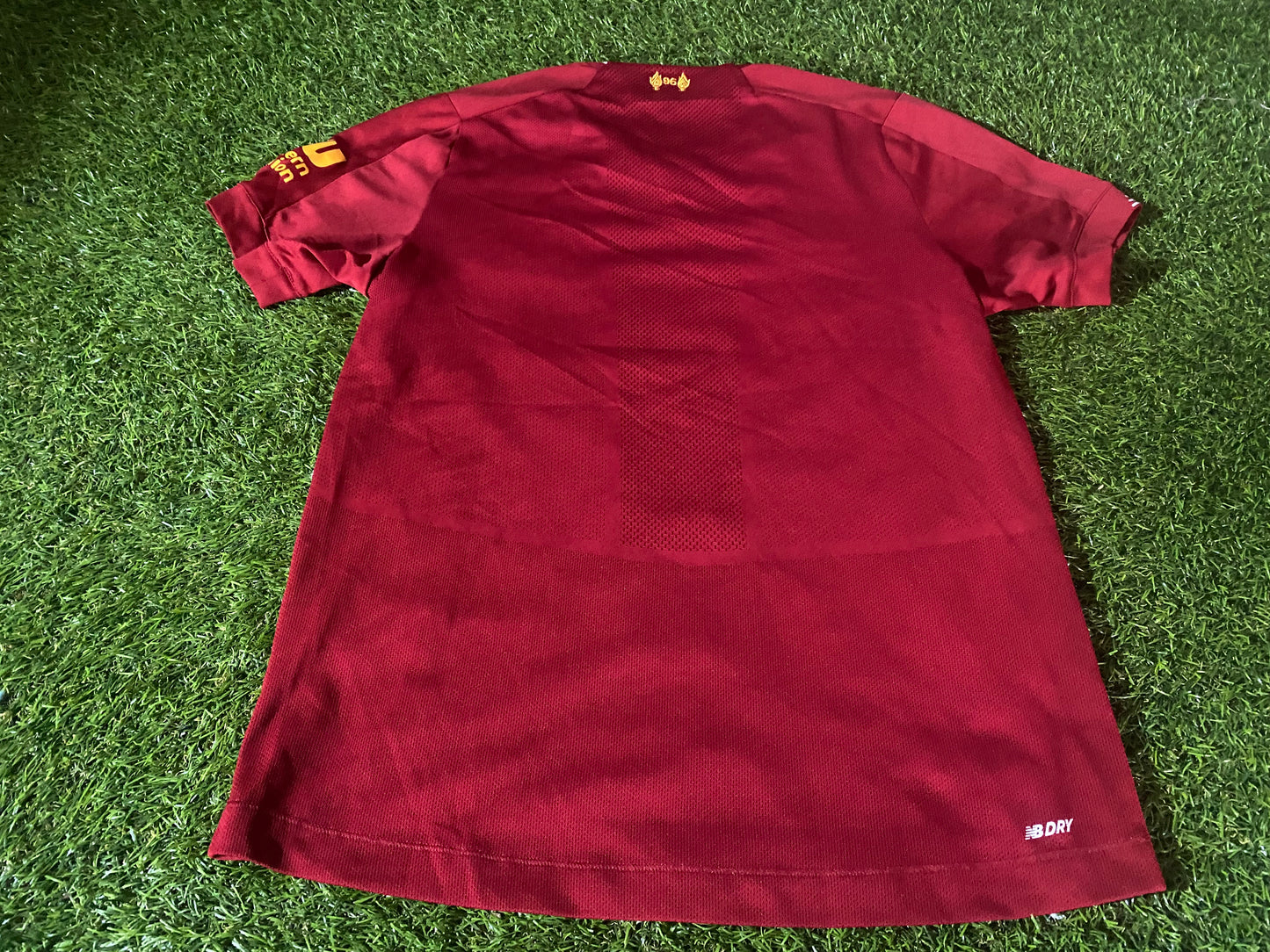 Liverpool FC England Soccer Football XL Boys / Youths New Balance Made Home Jersey