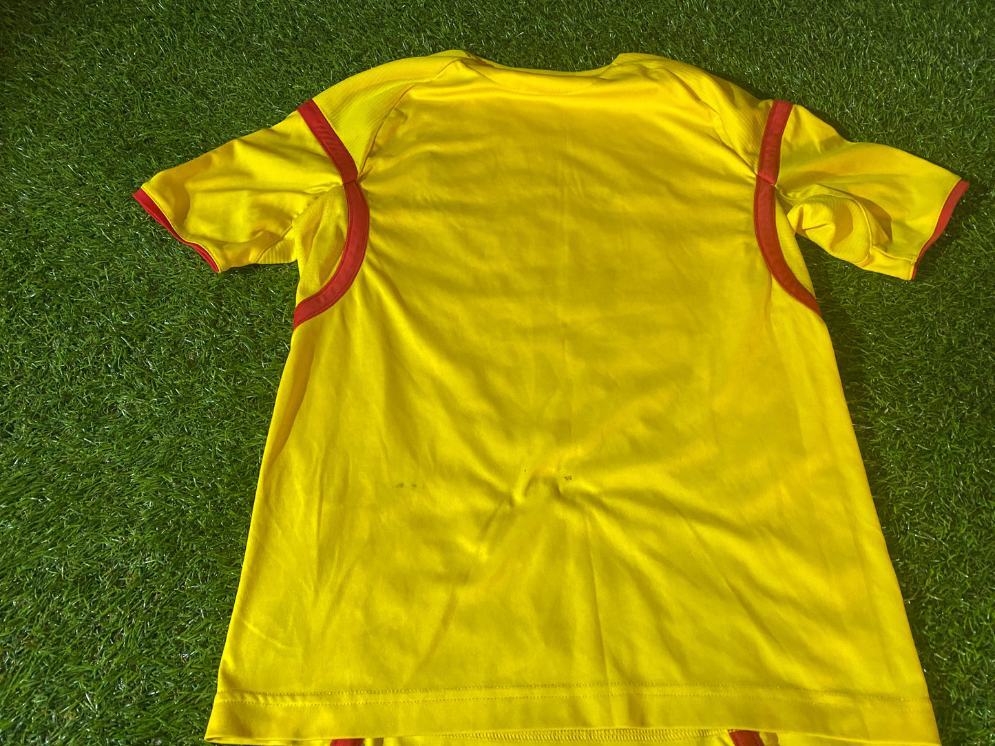 Liverpool FC Soccer Football Large Boys 10-11 Year Old Warrior Made Away Jersey