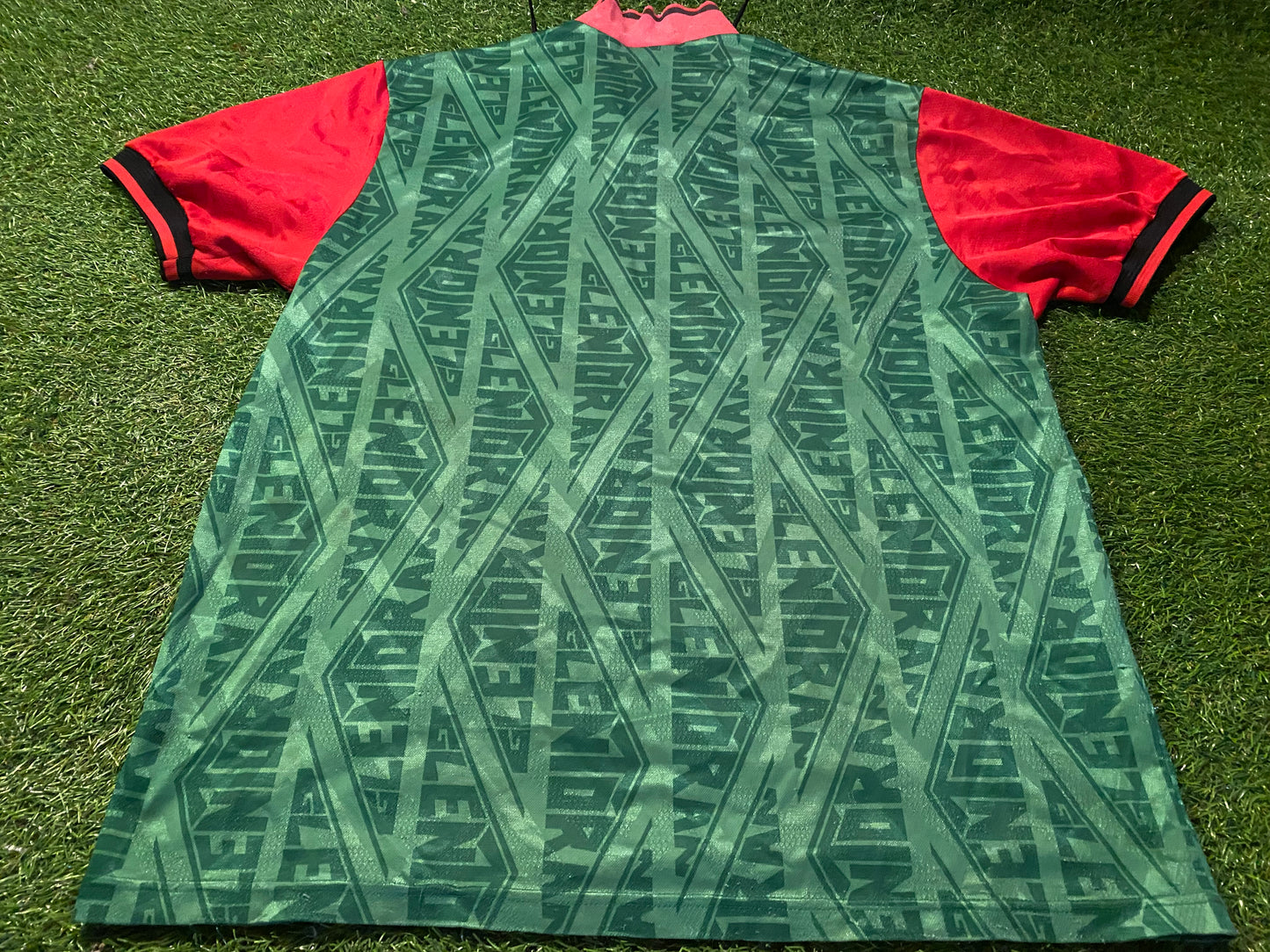 Glentoran FC Northern Ireland Football Rare Vintage Umbro XL Extra Large Mans 1992 Home Jersey