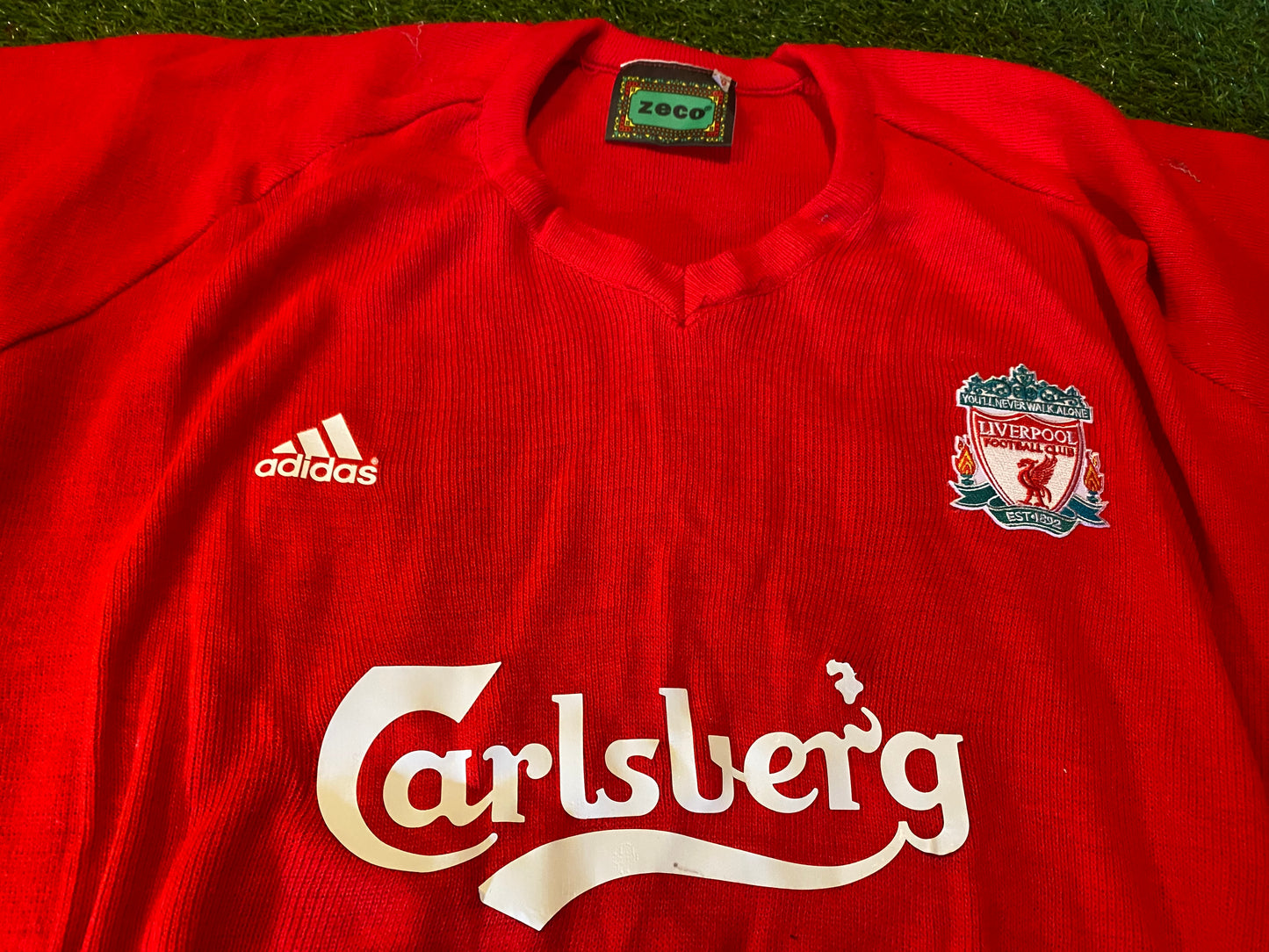 Liverpool England Football Soccer Medium Mans Mashed Up Jumper
