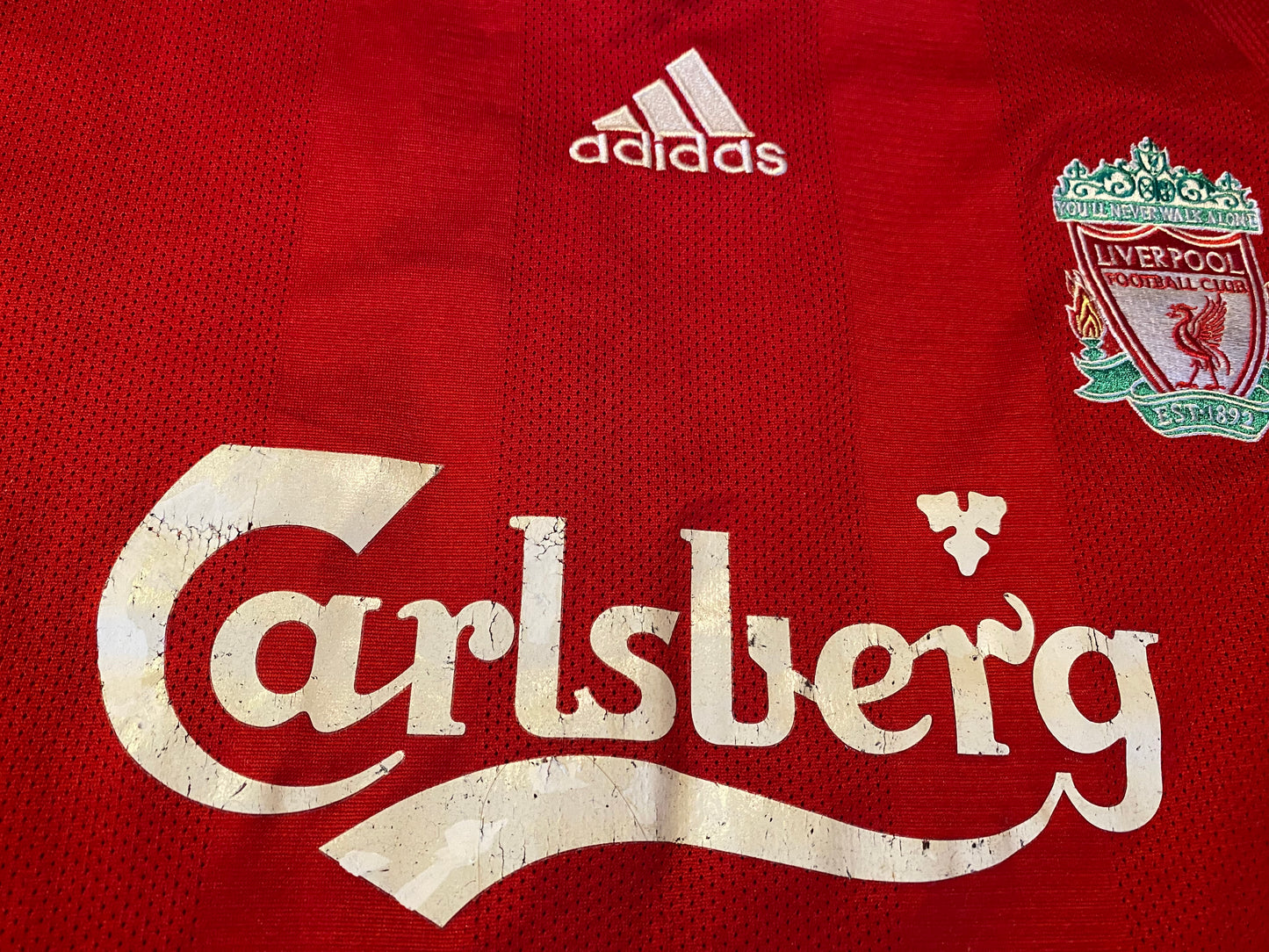 Liverpool England Football Soccer Small Mans Gerrard no8 Adidas Made EPL Home Jersey